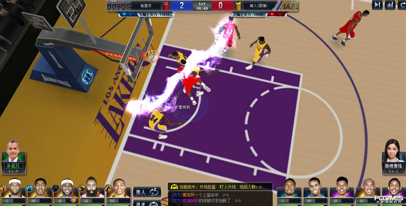 《NBA范特西》评测：3D实时动画页游 高度还原NBA赛场